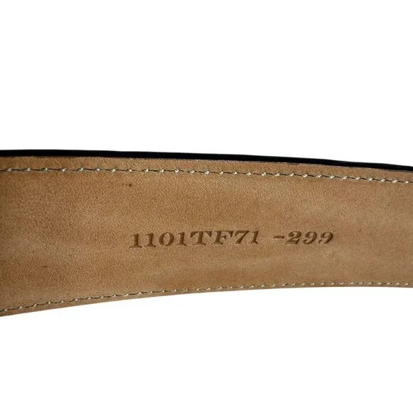 Trafalgar Brown Hand-Polished Cortina Leather Belt, 32/80 - Picture 8 of 11